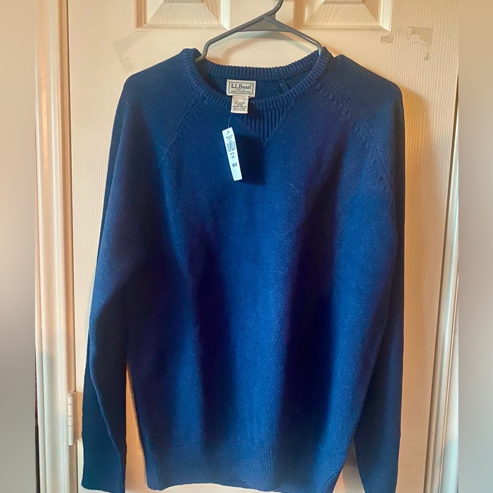 NWT Mens wicked soft cotton/cashmere crewneck sweater size Small regular